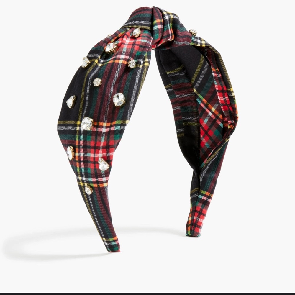 J. Crew Tartan Crystal Headband